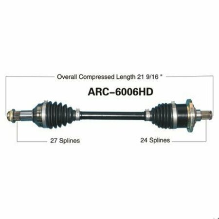 WIDE OPEN Heavy Duty CV Axle for ARCTIC HD FRONT LEFT 400/450/500/550/650/700/1 ARC-6006HD